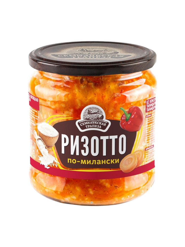 ЗАКУСКА СЕМИЛУКСКАЯ РИЗОТТО ПО-МИЛАНСКИ 460Г СТ/Б 